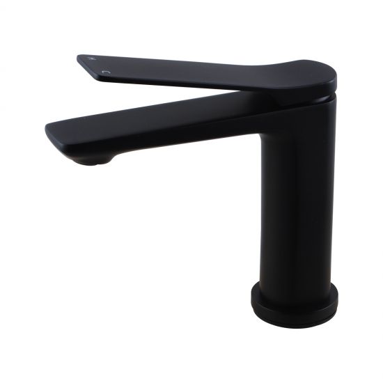 Rushy Matte Black Basin Mixer