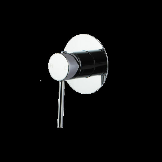 LUCID PIN Round Chrome Shower/Bath Wall Mixer(80mm Cover Plate)