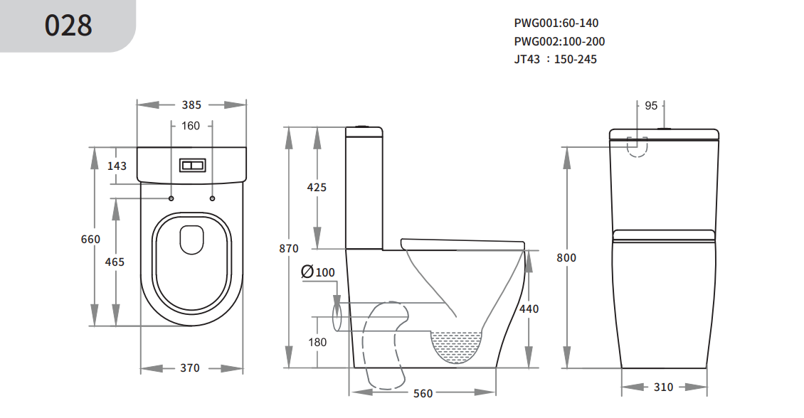 Zeus Rimless Tornado Toilet Suite