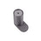 RUSHY Gun Metal Grey Round Robe Hook