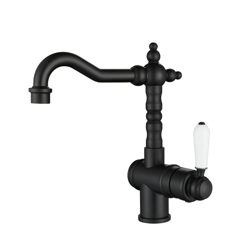 Bordeaux High Rise Basin Mixer - Matte Black