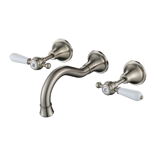 Bordeaux Wall Spa & Sink Set - Brushed Nickel