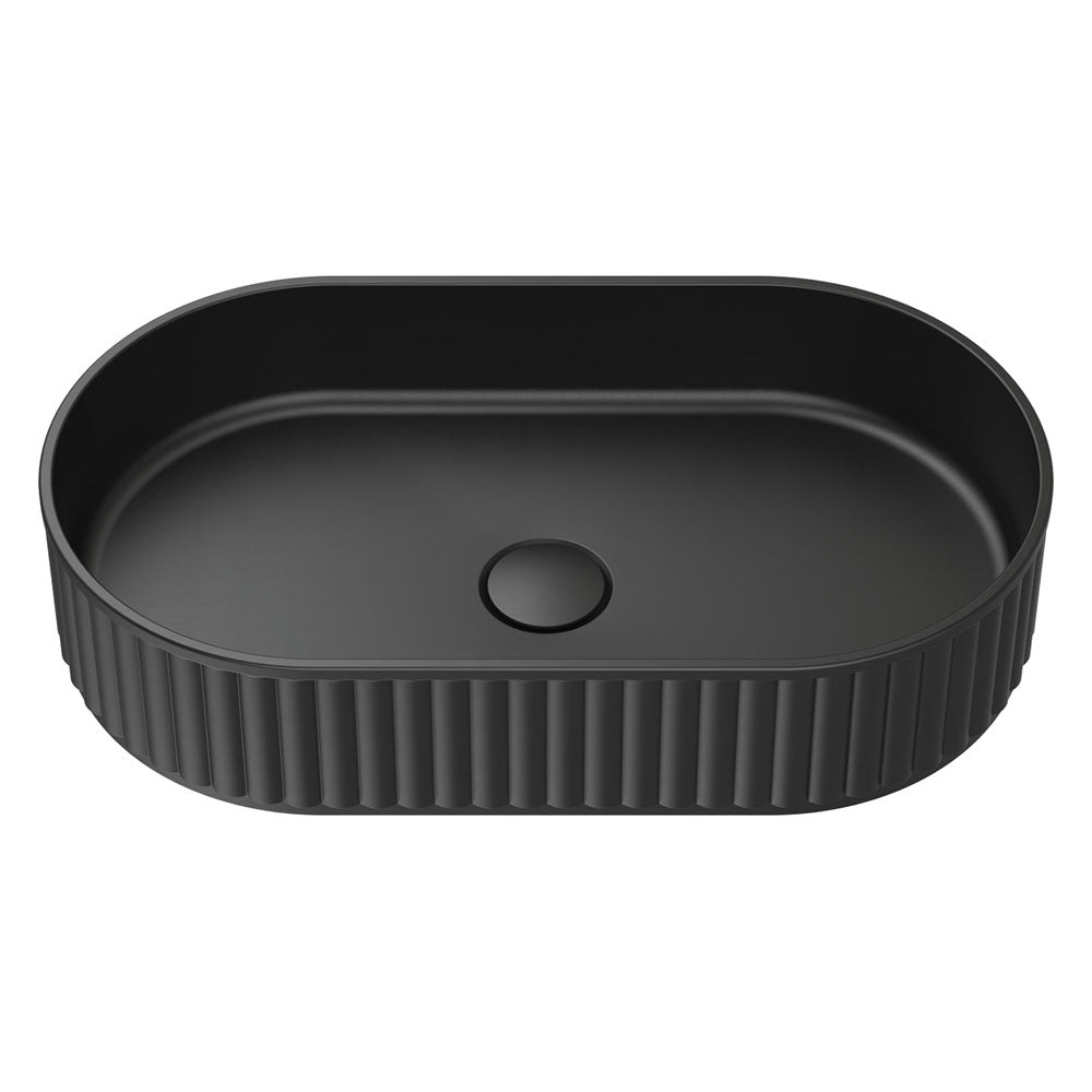 Minka Pill Solid Surface Above Counter Basin - Matte Black