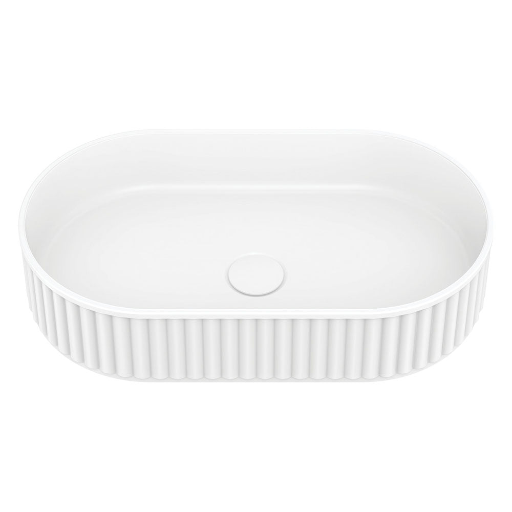 Minka Pill Solid Surface Above Counter Basin - Matte White