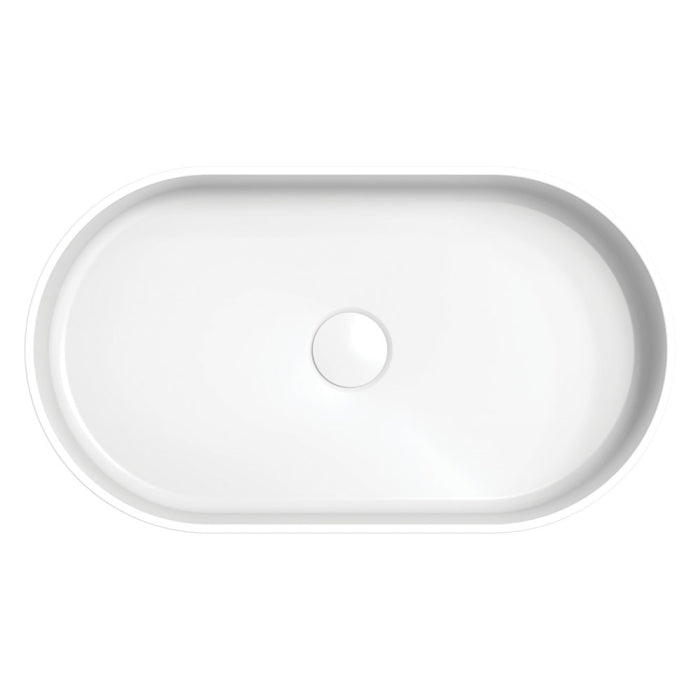 Minka Pill Solid Surface Above Counter Basin - Matte White