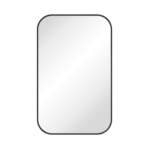 Tono Matte Black Soft Square Framed Mirror