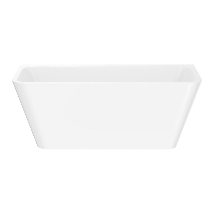 Delta Back-To-Wall Acrylic Bath - Gloss White