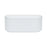 Eleanor Fluted Back-to-Wall Acrylic Bath - Gloss White