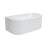 Eleanor Fluted Back-to-Wall Acrylic Bath - Gloss White