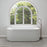 Eleanor Fluted Back-to-Wall Acrylic Bath - Gloss White