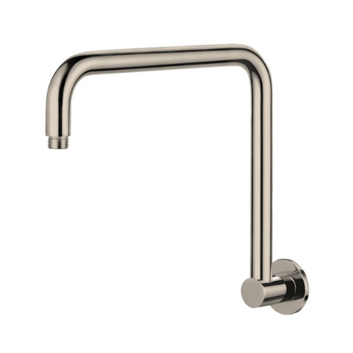 Round High Rise Shower Arm - Brushed Nickel