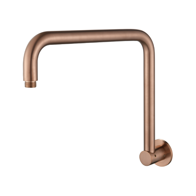 Round High Rise Shower Arm  - Champagne