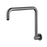 Round High Rise Shower Arm - Gun Metal