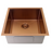 Coloured Single Bowl Sink 31L - Copper