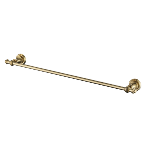 Medoc 600mm Single Towel Rail - Brushed Bronze