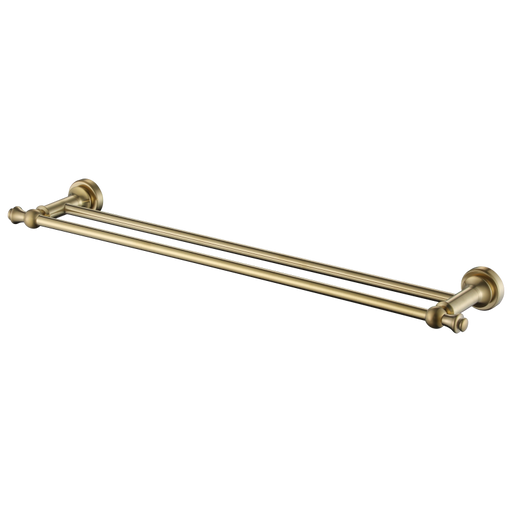 Medoc 600mm Double Towel Rail - Brushed Bronze