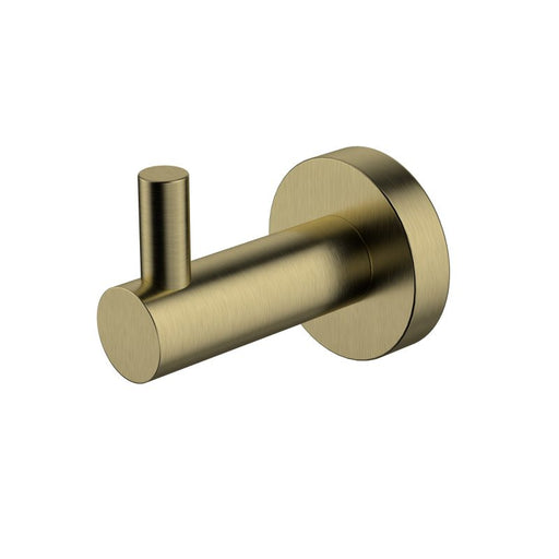 Mirage Single Robe Hook - Brushed Bronze