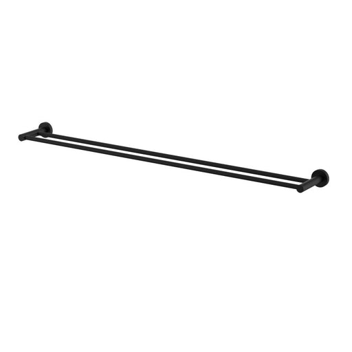 Mirage 900mm Double Towel Rail - Matte Black