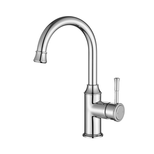 Montpellier Gooseneck High Rise Basin Mixer - Chrome