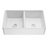 Quartz Double Butler Sink Matte White  - 838mm