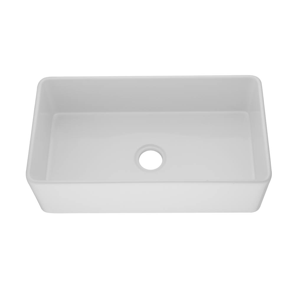 Quartz Single Butler Sink Matte White - 838mm