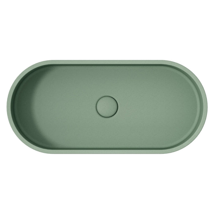 Jada Pill Concrete Above Counter Basin - Sage