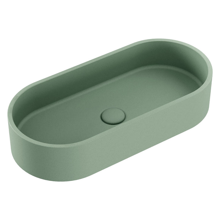 Jada Pill Concrete Above Counter Basin - Sage