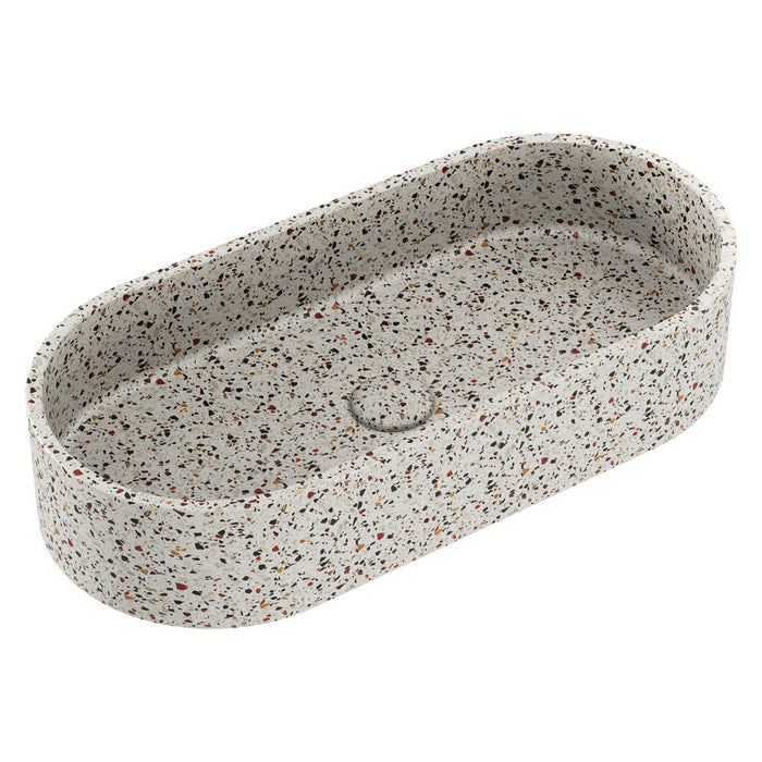 Jada Pill Concrete Above Counter Basin - Terrazzo