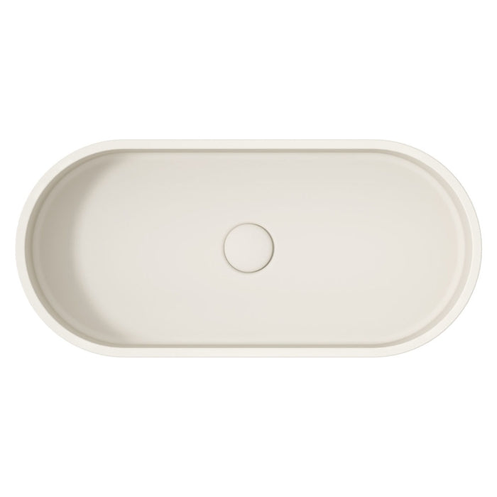 Jada Pill Concrete Above Counter Basin - Warm White