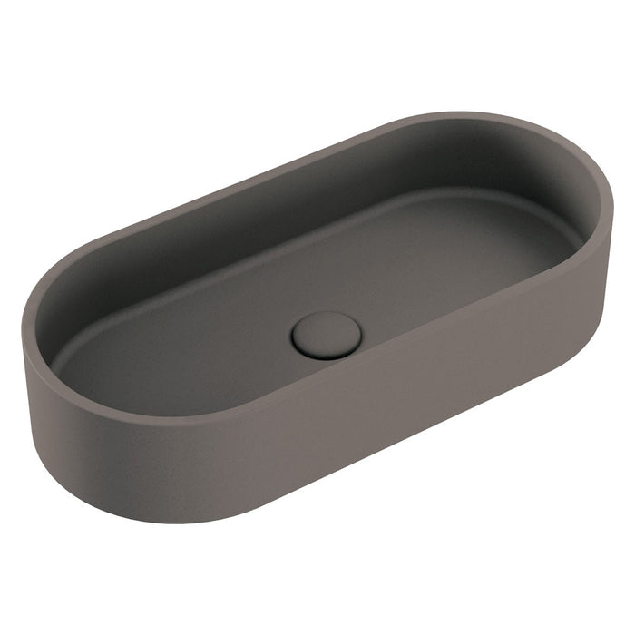 Jada Pill Concrete Above Counter Basin - Warm Grey