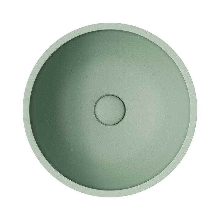 Alba Round Concrete Above Counter Basin - Sage