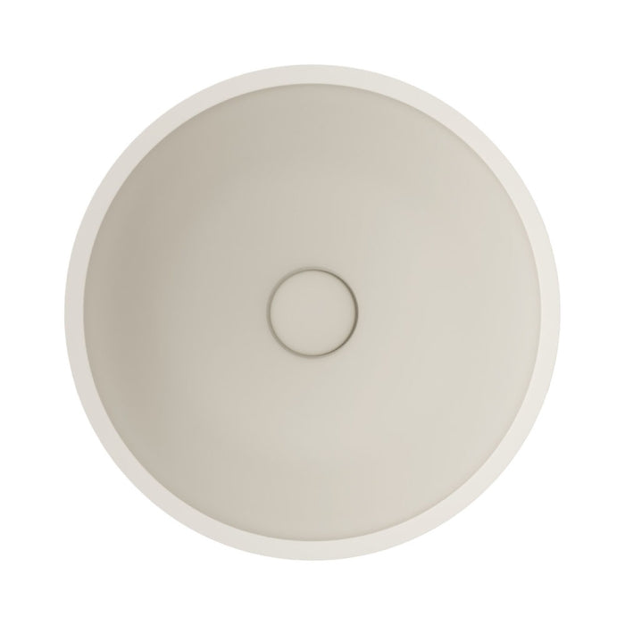 Alba Round Concrete Above Counter Basin - Warm White