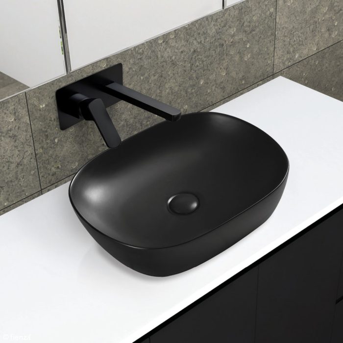 Koko 465 Matte Black Above Counter Basin