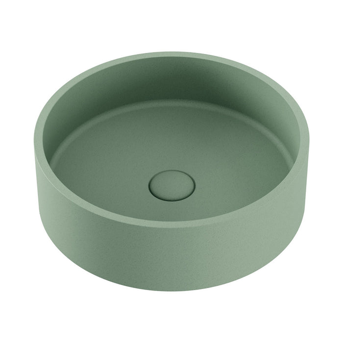 Jada Round Concrete Above Counter Basin - Sage