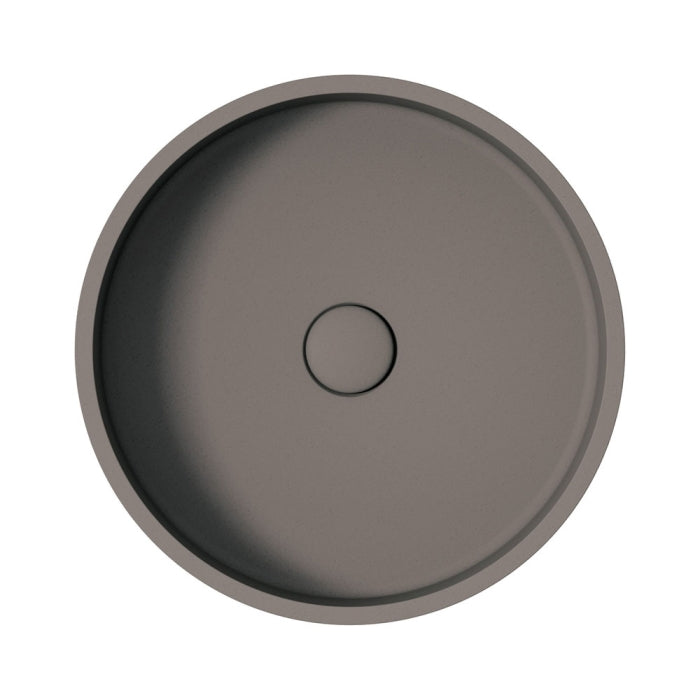 Jada Round Concrete Above Counter Basin - Warm Grey