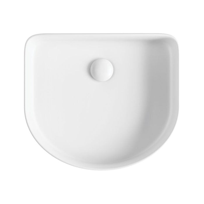 Eleanor Arch Above Counter Fluted Basin - Matte White