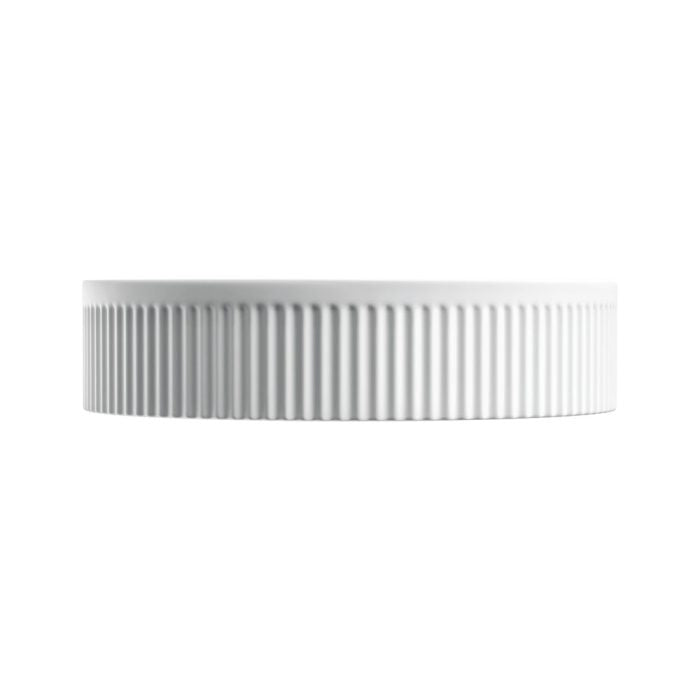 Eleanor Arch Above Counter Fluted Basin - Matte White