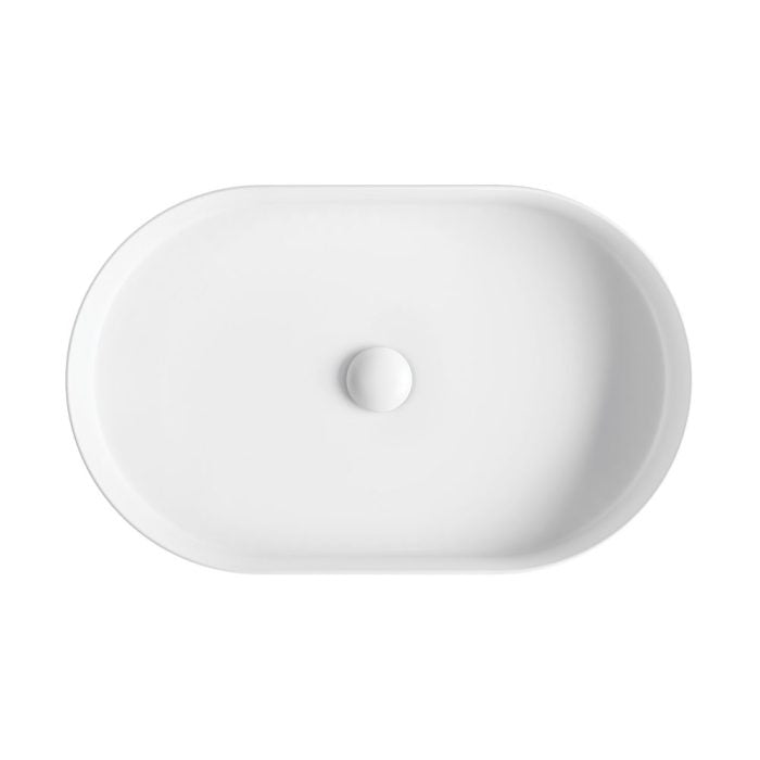 Eleanor Oval Above Counter Fluted Basin - Matte White