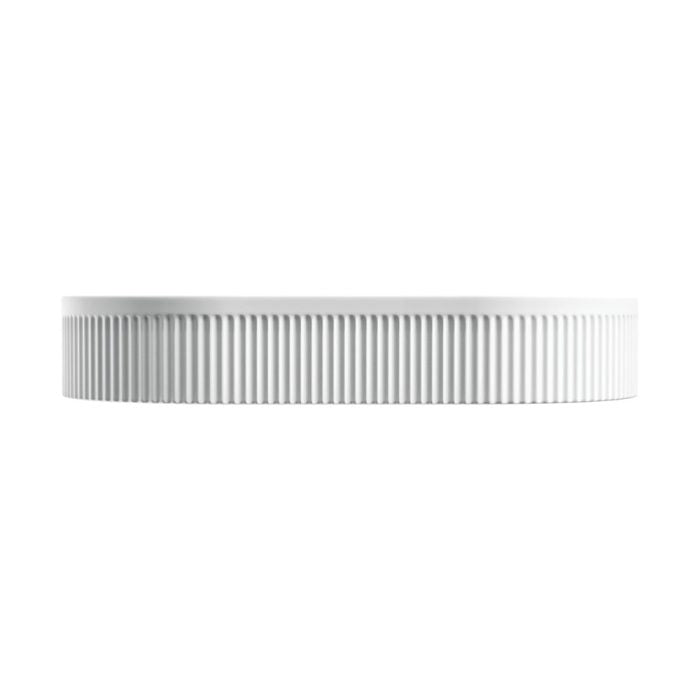 Eleanor Oval Above Counter Fluted Basin - Matte White