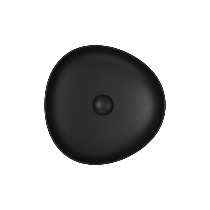 Pebble Small Above Counter Basin - Matte Black