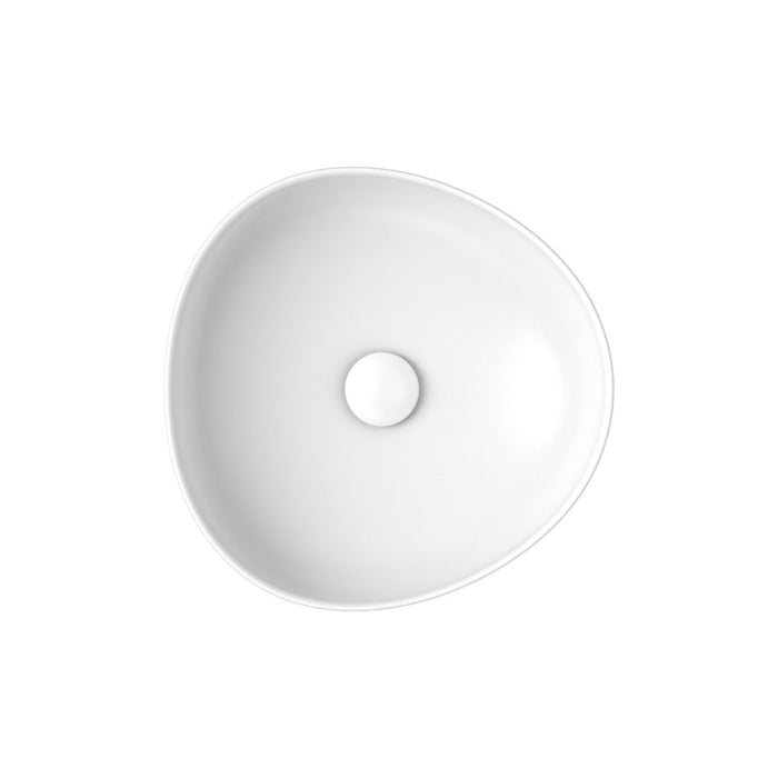 Pebble Small Above Counter Basin - Gloss White