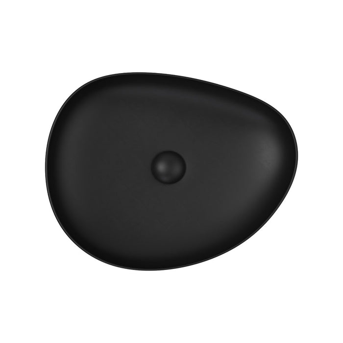 Pebble Medium Above Counter Basin - Matte Black