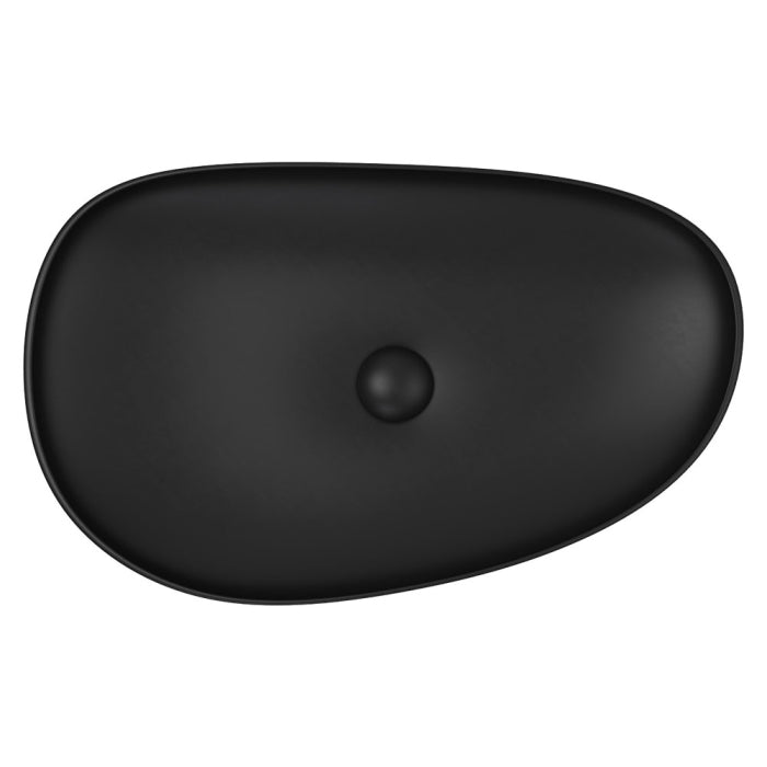 Pebble Large Above Counter Basin -  Matte Black