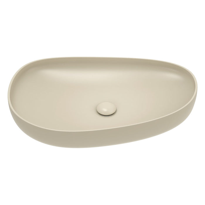 Pebble Large Above Counter Basin -  Matte Khaki