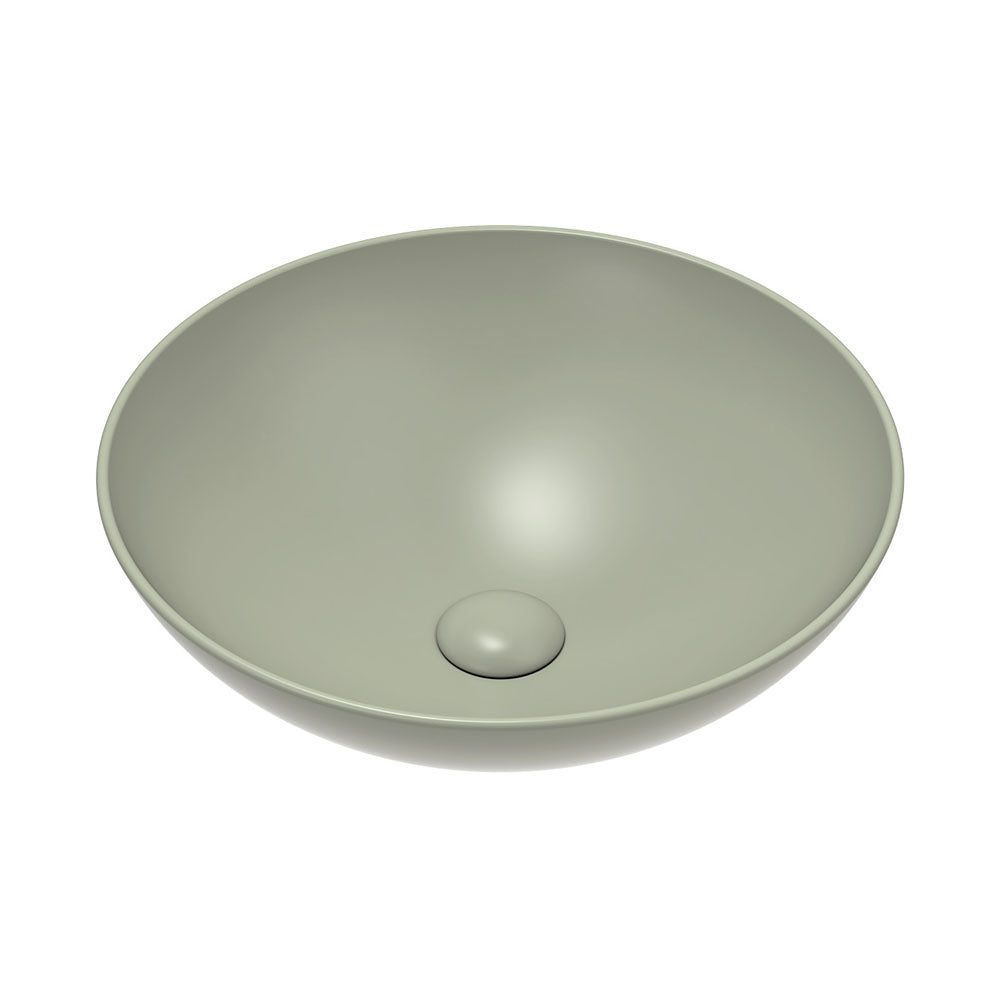 Aluca Above Counter Basin -  Matte Olive