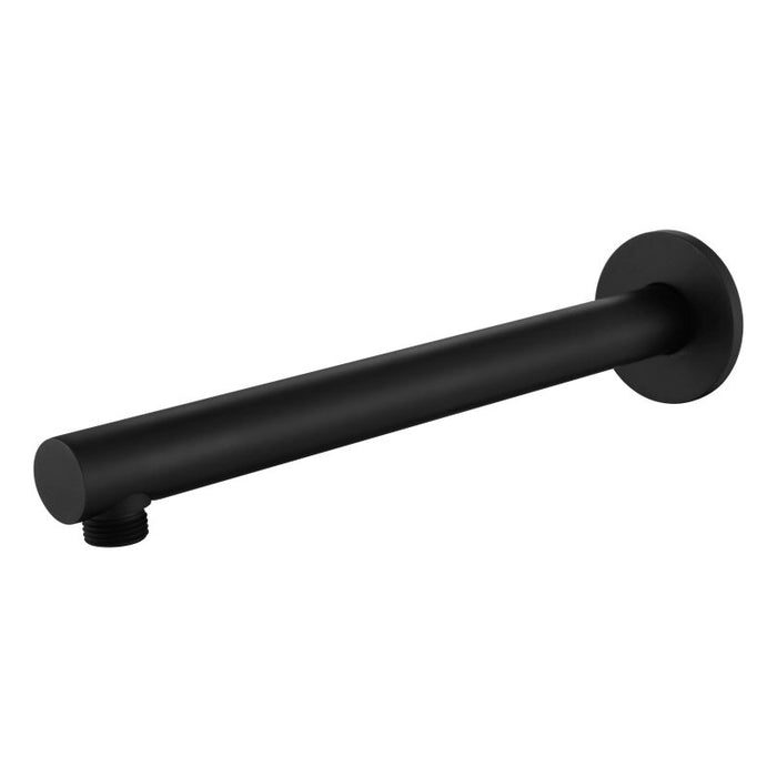 Round Shower Arm - Matte Black