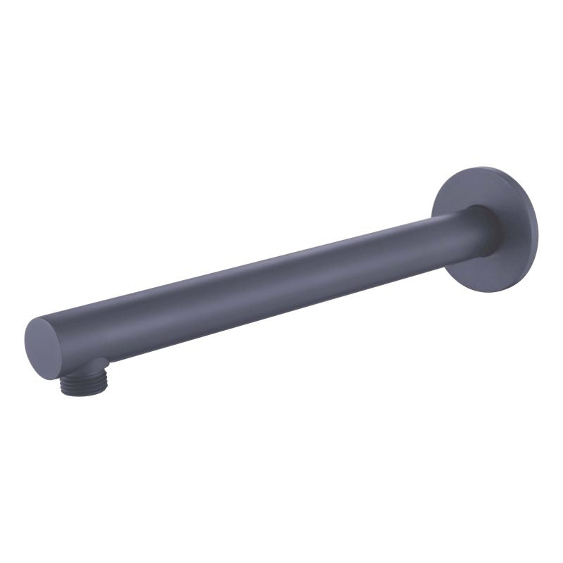 Round Shower Arm - Gun Metal