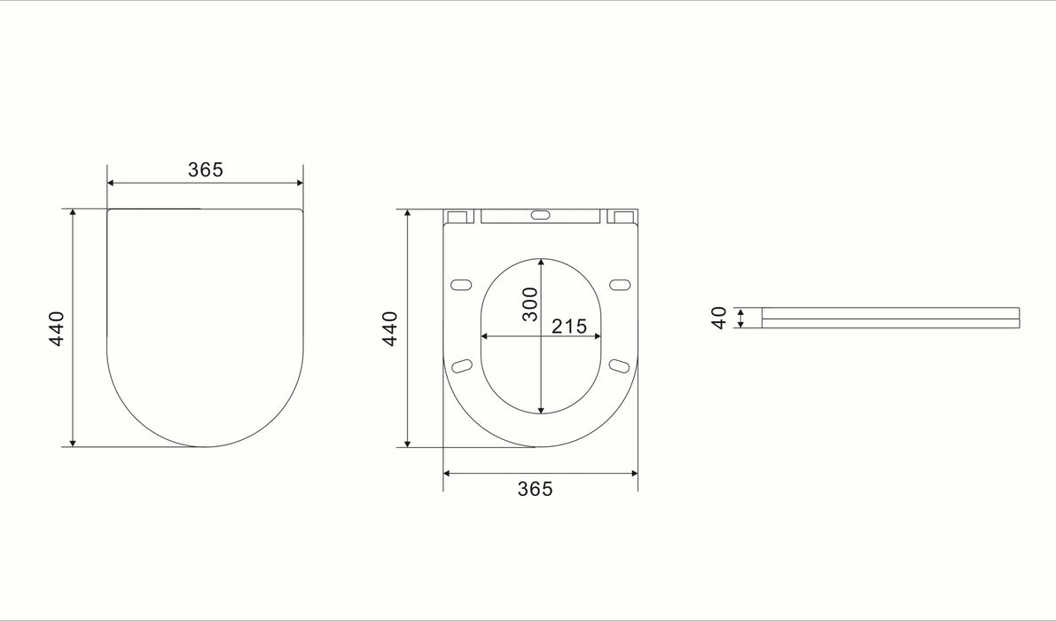 Avis Rimless Wall Faced Floor Pan - Matte White