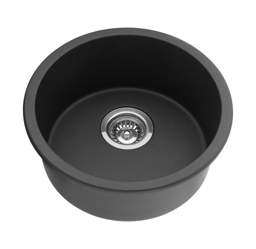 Quartz Top/Undermount Kitchen Sink - 410mm Matte Black