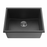 Quartz Top/Undermount Kitchen Sink - 543mm Matte Black